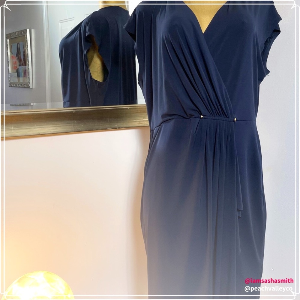 Michael Kors Navy Blue w/front Ruching